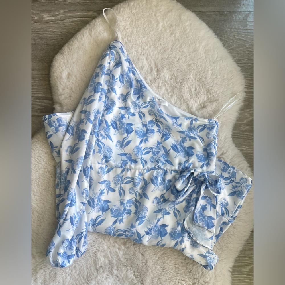 GB Girls blue asymmetric dress